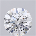Lab Grown Diamond 2.52 Carats, Round with Ideal Cut, D Color, FL Clarity and Certified by IGI