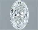 Natural Diamond 1.50 Carats, Oval with  Cut, E Color, SI2 Clarity and Certified by IGI