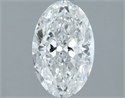 Natural Diamond 1.50 Carats, Oval with  Cut, E Color, SI2 Clarity and Certified by IGI
