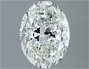Natural Diamond 1.51 Carats, Oval with  Cut, H Color, VS2 Clarity and Certified by GIA
