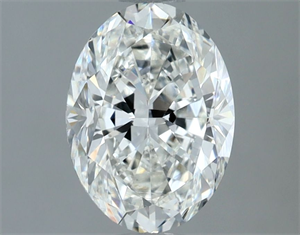 Picture of Natural Diamond 1.51 Carats, Oval with  Cut, H Color, VS2 Clarity and Certified by GIA