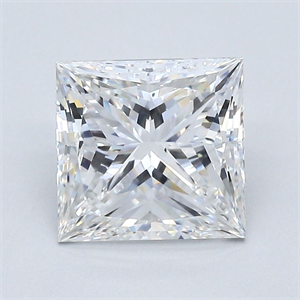 Picture of Natural Diamond 2.02 Carats, Princess with  Cut, F Color, VS2 Clarity and Certified by GIA