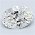 Diamante Natural 2.50 quilates, Ovalado , Color G, claridad VS2 y certificado GIA