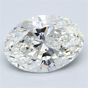 Picture of Natural Diamond 2.50 Carats, Oval with  Cut, G Color, VS2 Clarity and Certified by GIA