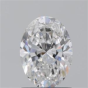Picture of Natural Diamond 1.20 Carats, Oval with  Cut, E Color, SI2 Clarity and Certified by GIA