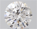 Natural Diamond 1.54 Carats, Round with Excellent Cut, F Color, IF Clarity and Certified by GIA