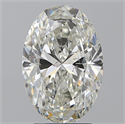 Natural Diamond 3.03 Carats, Oval with  Cut, J Color, SI2 Clarity and Certified by GIA