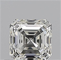 Natural Diamond 0.50 Carats, Asscher with  Cut, H Color, VVS1 Clarity and Certified by GIA