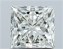 Natural Diamond 1.03 Carats, Princess with  Cut, H Color, VVS2 Clarity and Certified by IGI