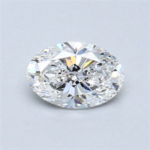 Picture of Natural Diamond 0.50 Carats, Oval with  Cut, D Color, SI1 Clarity and Certified by GIA