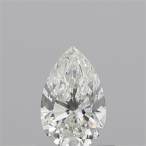 Picture of Natural Diamond 0.52 Carats, Pear with  Cut, G Color, VVS1 Clarity and Certified by GIA
