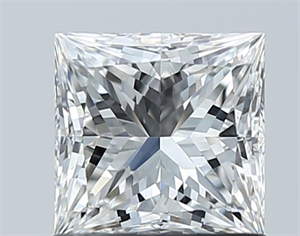 Foto Diamante Natural 1.05 quilates, Princesa , Color F, claridad VS2 y certificado GIA de