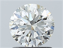 Natural Diamond 1.00 Carats, Round with Excellent Cut, J Color, VVS2 Clarity and Certified by GIA
