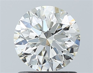 Picture of Natural Diamond 1.00 Carats, Round with Excellent Cut, J Color, VVS2 Clarity and Certified by GIA