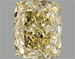 Picture of Lab Grown Diamond 2.09 Carats, CUSHION MODIFIED with  Cut, Fancy Intense Yellow Color, VS1 Clarity and Certified by IGI