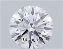 Lab Grown Diamond 2.54 Carats, Round with Ideal Cut, D Color, IF Clarity and Certified by IGI