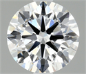 Lab Grown Diamond 1.10 Carats, Round with Ideal Cut, D Color, VVS1 Clarity and Certified by IGI