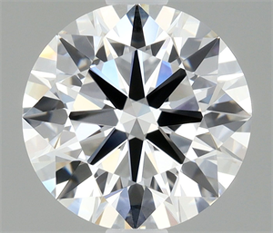 Picture of Lab Grown Diamond 1.10 Carats, Round with Ideal Cut, D Color, VVS1 Clarity and Certified by IGI