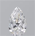 Diamante Natural 0.51 quilates, De pera , Color E, claridad VVS1 y certificado GIA