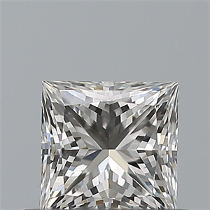 Picture of Natural Diamond 0.41 Carats, Princess with  Cut, G Color, IF Clarity and Certified by GIA