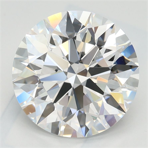 Picture of Lab Grown Diamond 2.88 Carats, Round with Ideal Cut, D Color, IF Clarity and Certified by IGI