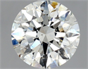 Natural Diamond 2.01 Carats, Round with Excellent Cut, I Color, SI1 Clarity and Certified by GIA