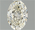 Natural Diamond 0.56 Carats, Oval with  Cut, I Color, VVS2 Clarity and Certified by IGI