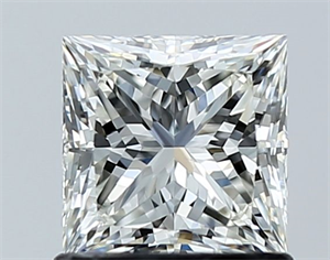 Picture of Natural Diamond 1.02 Carats, Princess with  Cut, I Color, VS2 Clarity and Certified by GIA