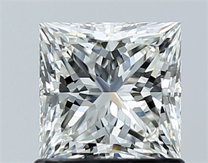 Picture of Natural Diamond 1.02 Carats, Princess with  Cut, I Color, VS2 Clarity and Certified by GIA