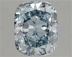 Picture of Lab Grown Diamond 2.19 Carats, CUSHION MODIFIED with  Cut, Fancy Intense Blue Color, VS1 Clarity and Certified by IGI