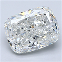 Diamante Natural 4.04 quilates, Del cojín , Color H, claridad SI1 y certificado GIA