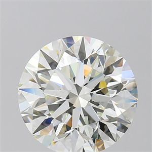 Picture of Natural Diamond 2.37 Carats, Round with Excellent Cut, G Color, IF Clarity and Certified by IGI