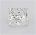 Natural Diamond 1.30 Carats, Princess with  Cut, I Color, VS1 Clarity and Certified by GIA