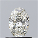 Natural Diamond 0.52 Carats, Oval with  Cut, I Color, VVS1 Clarity and Certified by GIA