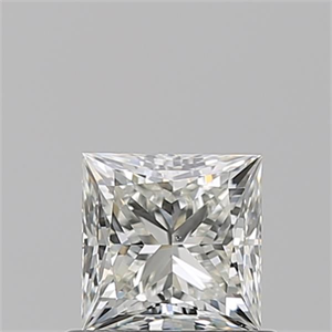 Picture of Natural Diamond 0.74 Carats, Princess with  Cut, J Color, SI1 Clarity and Certified by GIA