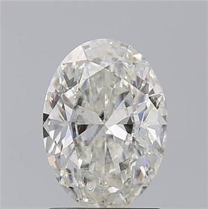 Picture of Natural Diamond 1.50 Carats, Oval with  Cut, I Color, SI2 Clarity and Certified by GIA