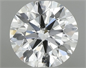 Natural Diamond 0.46 Carats, Round with Excellent Cut, E Color, SI2 Clarity and Certified by GIA