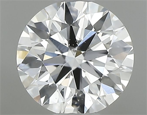 Picture of Natural Diamond 0.46 Carats, Round with Excellent Cut, E Color, SI2 Clarity and Certified by GIA
