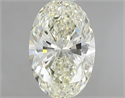 Natural Diamond 2.00 Carats, Oval with  Cut, K Color, VVS1 Clarity and Certified by IGI
