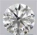 Natural Diamond 0.90 Carats, Round with Very Good Cut, H Color, VVS1 Clarity and Certified by GIA