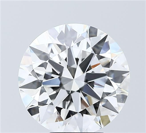 Picture of Lab Grown Diamond 5.05 Carats, Round with Ideal Cut, D Color, VVS2 Clarity and Certified by IGI