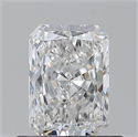 Natural Diamond 0.71 Carats, Radiant with  Cut, E Color, VS2 Clarity and Certified by GIA