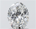 Natural Diamond 0.80 Carats, Oval with  Cut, F Color, SI1 Clarity and Certified by IGI