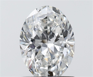 Picture of Natural Diamond 0.80 Carats, Oval with  Cut, F Color, SI1 Clarity and Certified by IGI