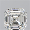 Natural Diamond 1.01 Carats, Asscher with  Cut, I Color, VVS1 Clarity and Certified by GIA