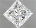 Natural Diamond 0.80 Carats, Princess with  Cut, G Color, VS1 Clarity and Certified by IGI