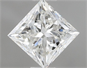 Natural Diamond 0.80 Carats, Princess with  Cut, G Color, VS1 Clarity and Certified by IGI