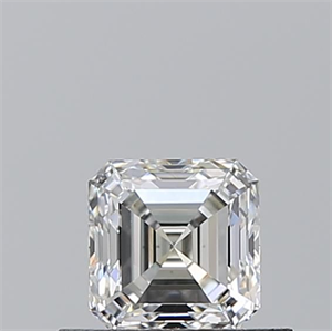 Foto Diamante Natural 0.51 quilates, Asscher , Color G, claridad VS1 y certificado GIA de