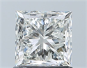 Natural Diamond 1.00 Carats, Princess with  Cut, I Color, VVS1 Clarity and Certified by GIA