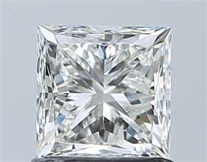 Picture of Natural Diamond 1.00 Carats, Princess with  Cut, I Color, VVS1 Clarity and Certified by GIA